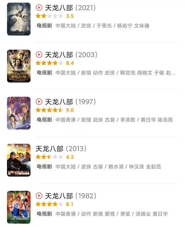 看了新版《天龙八部》，网友直呼：黄日华版YYDS！